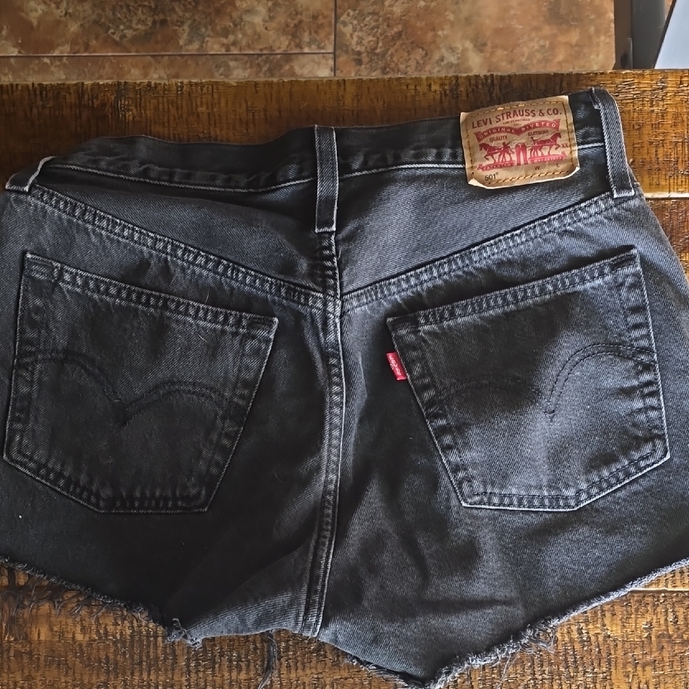 Levi's Black Denim Women's Shorts